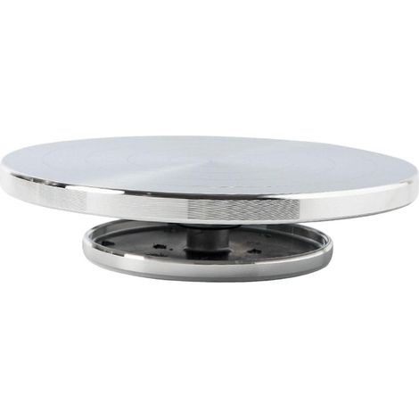 Plateau Tournant - 360° Pivotant - En Alliage D'aluminium - Pour Poterie Céramique Sculpture Peinture Décoration De Gâteaux - Diamètre 20 cm