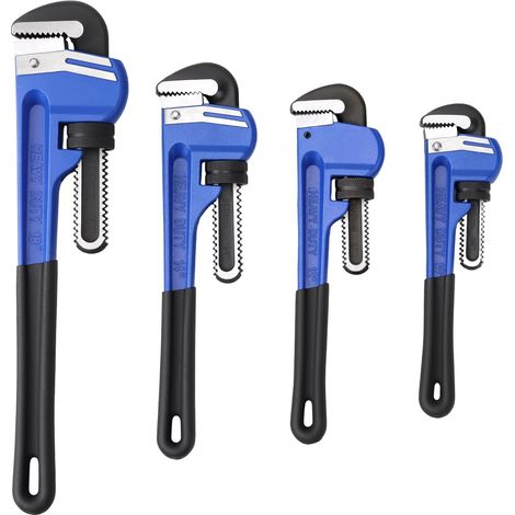 Lot de 4 pinces à tubes réglables - 24,5 cm/27,5 cm/31,5 cm/40 cm - Pince à tuyau - Pince multiprise à eau - Pince de plomberie pour serrage, réparation (1/5)