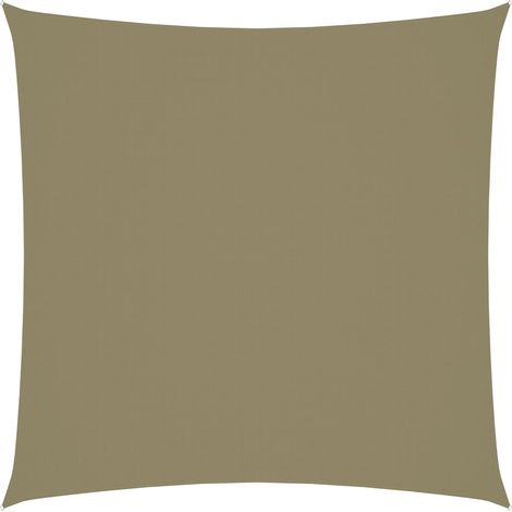 Telo parasole a vela parasole quadrato in tessuto Oxford 7 x 7 m beige 020009537