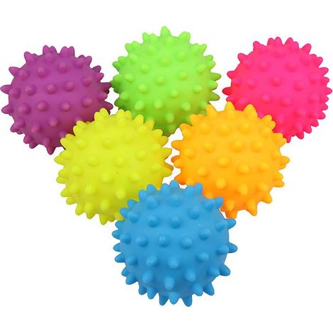 Massaggiagengive - Palla con cigolio e sporgenze 8,5 cm - 1 pz. (1/3)