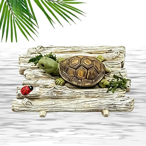 Décor Extérieur De Tortue Statue en Résine Flottante Réaliste  Décorations extérieures de bassin pour Patio, Fontaine, Aquarium, Bac à Poissons, Cour, Piscine, , Bassin (1/5)
