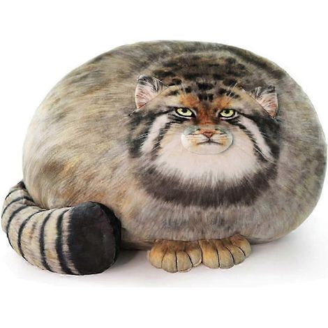Oreiller en peluche pour le corps, oreiller en peluche Pallas, adorables animaux en peluche des steppes, peluches douces (1/5)