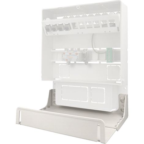 Support de box extensible pour coffret de communication Cofrelec