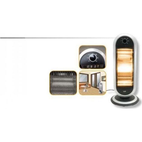 Halogenheizgerät HOME FK23 400-1200W - Leistungsstarke Heizung mit 3 Heizstufen