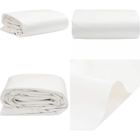 Abdeckplane Weiß 1,5x10 m 600 /m² - Abdeckplane - Planen - Wasserdichte Plane - Wit - Wetterfeste Plane - Home & Living (1/5)