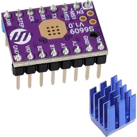 3D-Drucker S6609 Schrittmotortreiber GC6609 Stepstick mit Kühlkörper-Set (leise) (1/4)