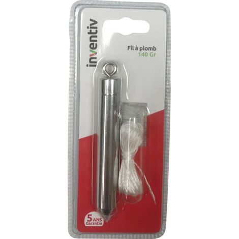 Fil à plomb de tapissier INVENTIV - 140g - Précision optimale