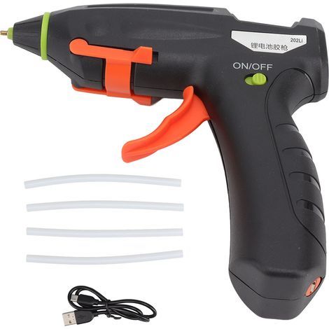 Mini pistolet à colle chaude sans fil, ensemble de câbles de chargement USB, économie d'énergie pour l'entretien, 3.7V (1/5)