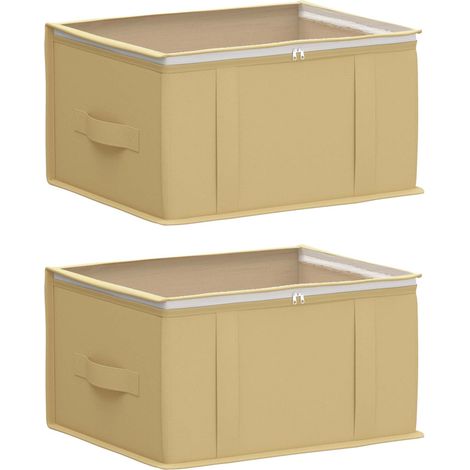 Maison Exclusive - Scatola di stoccaggio con finestra trasparente in alto 2 pz (1/5)