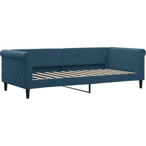 Maison Exclusive - Letto da Giorno Blu 90x200 cm in Velluto (1/5)