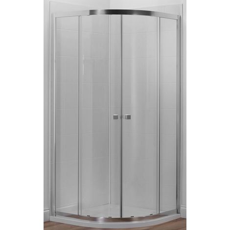 Jacob Delafon Paroi de douche quart de rond coulissant Serenity Chromé 80 cm (1/4)