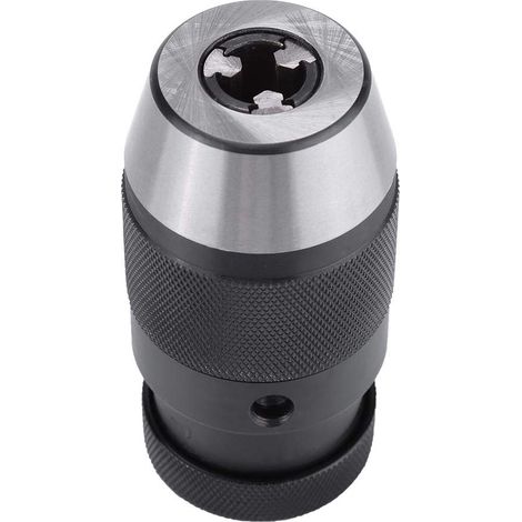 Bohrfutter B16 Stahl Schnellspannfutter, selbstspannendes Bohrfutter, Kegellochfutter, elektrisches Drehfutter, Spannkapazität 0–13 mm (1/2 Zoll) (Spannzangenfutter) (1/5)