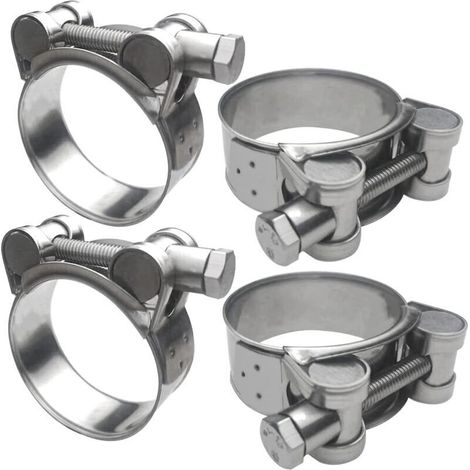 Adjustable 304 stainless steel hose clamps, 4 pieces, 64-67 mm, for construction trucks, boats, motorcycles, etc. (1/4)