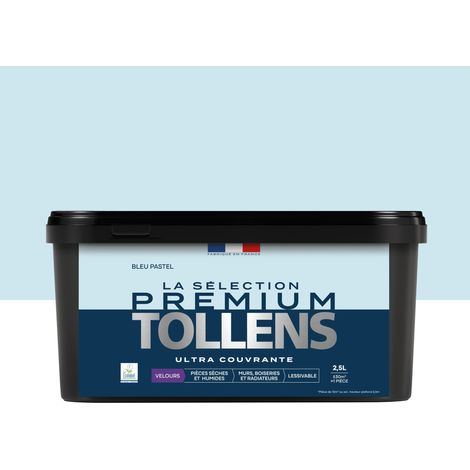 Tollens - Peinture intérieure couleurs - La Sélection Premium Velours - Ultra Couvrante - Bleu Pastel 2,5 L - 30m²