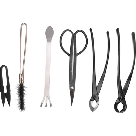 Set de 6 outils pour plantes succulentes, outils de bonsaï en acier inoxydable, robustes pour jardin domestique (1/5)