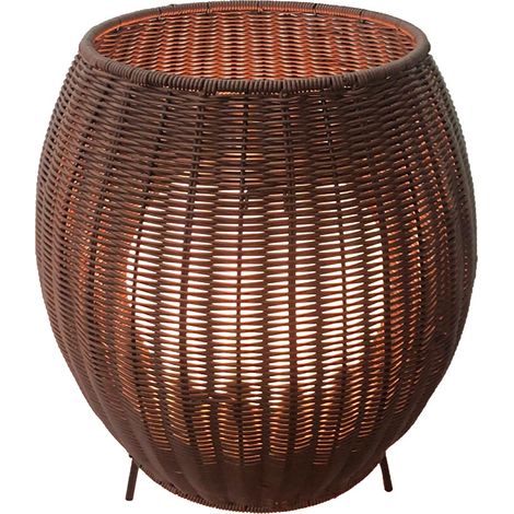 Lampe LED effet rotin à poser COCOON Lumisky® (1/3)