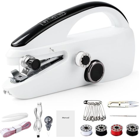 Machine à Coudre Manuelle, Mini Machine à Coudre Portable Avec Accessoires De Couture, Facile à Utiliser Et Rapide à Coudre, Convient Pour Les Vêtements, Tissus, Cutains (1/5)