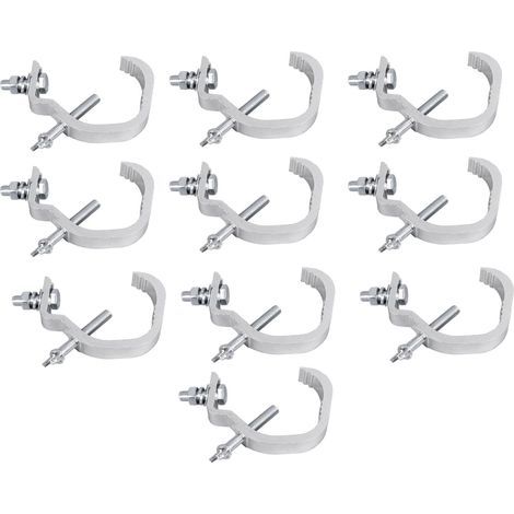10PCS Crochet pour Eclairage Scene en Aluminium Polyvalent pour Pinces Truss Lampes Wide Concert (1/5)
