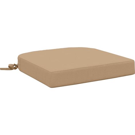 1-teiliges Sitzkissen SOEST 100 % Polyester Sand 40 x 40 x 7 cm vidaXL (1/5)