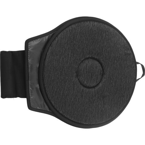 Coussin de siège auto portable, doux et respirant, pivotant à 360°, pour personnes âgées et femmes enceintes (noir) (1/5)