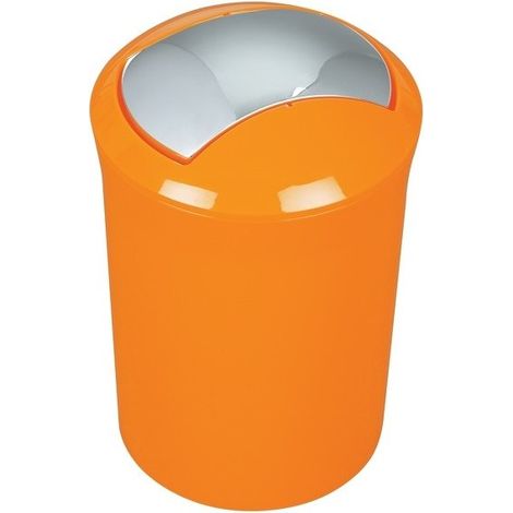 Poubelle à bascule PS SYDNEY 5L Orange Spirella (1/4)