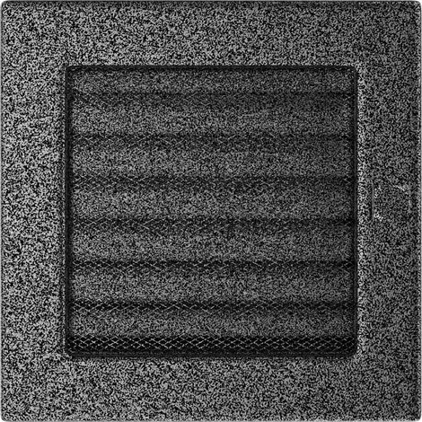Vent Cover 17x17 black and silver with blinds (1/4)