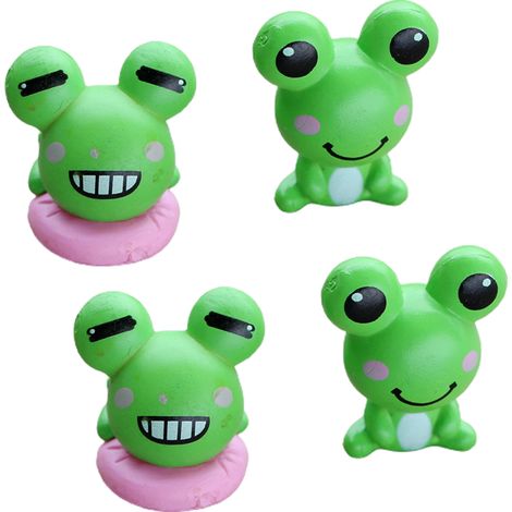 Figuras de anfibios en miniatura hechas de PVC: 12 animales en un conjunto decorativo para el hogar y el jardín. (1/5)
