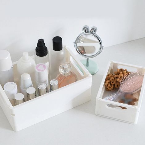Collapsible Plastic Storage Bin, Desk Organizer (1/5)