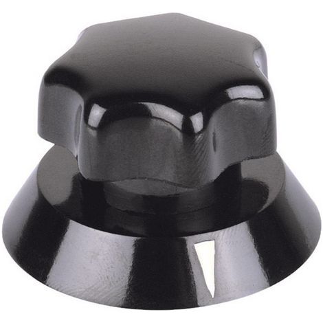 Tête de bouton rotatif Mentor 320.621 avec pointeur noir (Ø x H) 21 mm x 16 mm 1 pc(s) Q62388 (1/4)