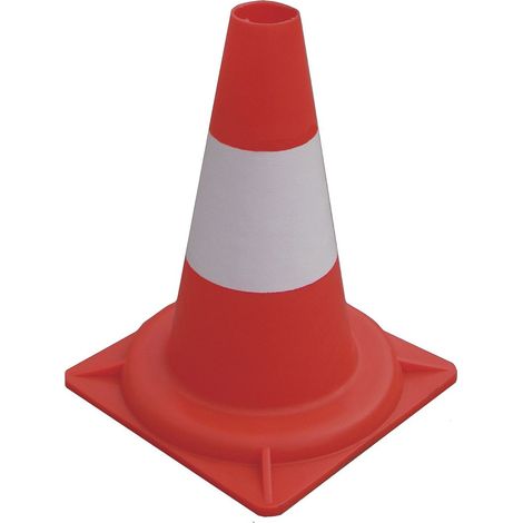 Cône de signalisation PE, 1 bande, par 10 pièces MW Tools VK200315 (1/2)