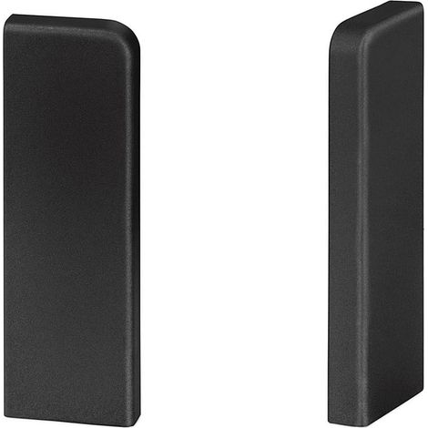 KGM Endstücke für Sockelleiste Modern anthrazitgrau 16 x 58 mm