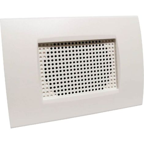 Altoparlante incasso con placca compatibile con living light international air cassetta 503 diffusore audio 15 watt bianco (1/4)