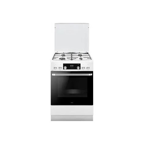 Amica – Cuisinière gaz 4 foyers – Four électrique multifonction A – Nettoyage catalyse – Volume 77L – Largeur 60cm – Énergie gaz