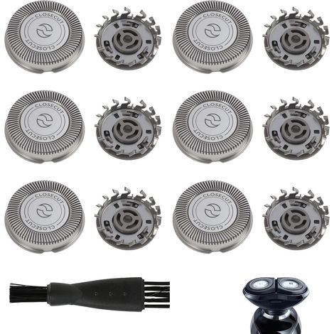 6er-Pack Ersatzscherköpfe für Philips Norelco – Kompatibel mit den Serien 1000, 2000, 3000 und 5000 – Ersatzklingen mit Reinigungsbürste für die Modelle AT8xx, AT7xx und PT7xx (1/5)