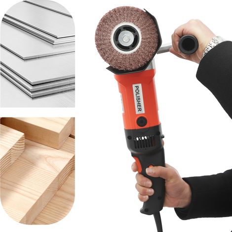 Ponceuse satinée de 1 400 watts, polisseuse compacte à main, adaptée aux projets de rénovation extérieure, combinant les fonctions de ponçage, de polissage et de nettoyage de surface en un seul appare (1/5)