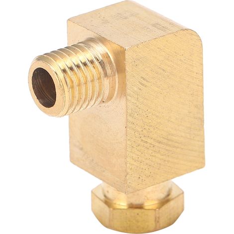 Raccord de tube coudé à 90° en laiton pour système de lubrification d'huile, adaptateur de connexion PL608 6mm / 0,24in M8 x 1 (1/5)