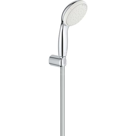 Grohe – Ensemble de douche 100mm 2 jets chromé avec support mural – Anti-calcaire SpeedClean – Longévité Inner WaterGuide – 26164001 (1/5)