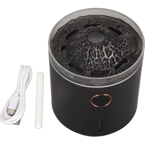 Diffuseur de brume d'aromathérapie intelligent et multifonctionnel avec minuterie et humidificateur à flamme atomisée pour chambre et salon (blanc) (1/5)