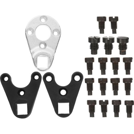 Kit clé à ergots en fer pour démontage de garnitures inclinables, outil léger pour motos, adapté à la réparation et démontage extérieur (1/5)