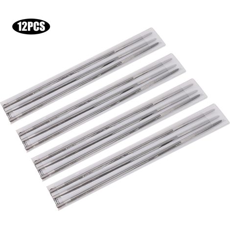 Set mit 12 Rundfeilen zum Schärfen von Kettensägenketten für die Holzbearbeitung, 4 mm (5/32 Zoll).