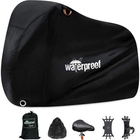 Housse de vélo - Extra-Robuste - 210T - Imperméable - Protection UV - Noir (1/4)