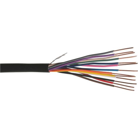 Câble électrique 7 conducteurs 18 AWG – 15m pour télécommande électrovannes – PVC haute qualité – Résistance 20,96 Ohms/km (1/2)