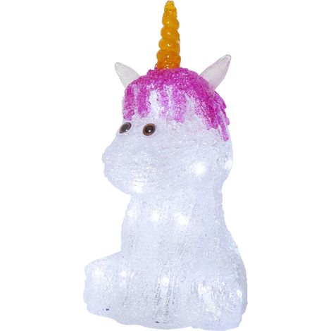 STAR CRYSTALINE FIGURINE LED EN ACRYLIQUE, BLANC, ENV. 15,5 X 25 CM STAR TRADING 587-06 (1/3)