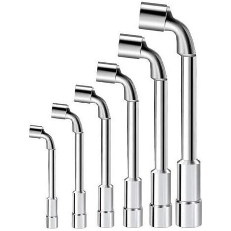 Jeu de clés à pipe 7 - 12 mm 6 pièces (1/4)
