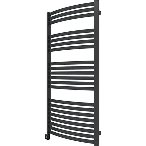 Scaldasalviette elettrico nero - (HxL) 1760x600mm - 1000 Watt - 1000 Watt - DEX1760-600E1N