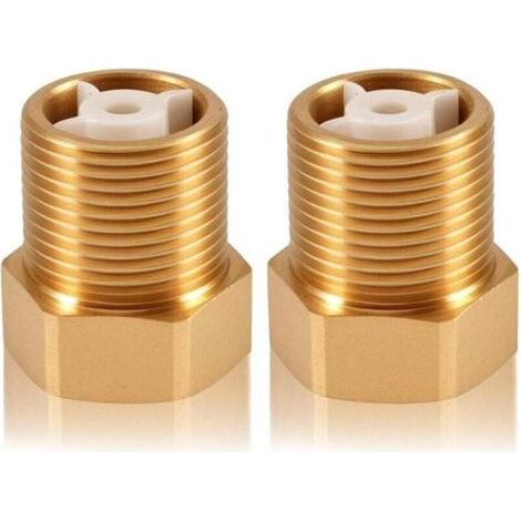 2 clapets anti-retour en laiton DN20 de 3/4" avec filetages intérieur et extérieur, clapets anti-retour de 3/4 de pouce (1/4)