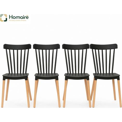 Chaise de jardin noir 48 x 52,5 x 83 cm HOMAIRE (1/5)