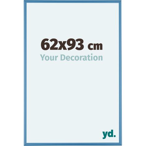 yd. - Cadre photo 62x93 - Bleu Acier - Aluminium - Kent