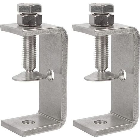 pair Lot de 2 serre-joints en C robustes en acier inoxydable 304, ouverture des mâchoires de 65 mm, serre-joints de type « tigre », serre-joints en bois (1/4)