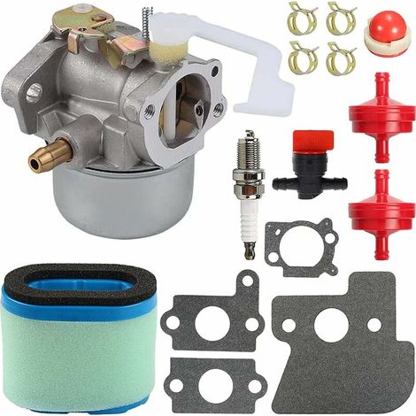 Carburador para motores Briggs & Stratton 698055 690152 694203 121602 121607 121612, con juntas de filtro de aire 697029 690610 y filtro de combustible